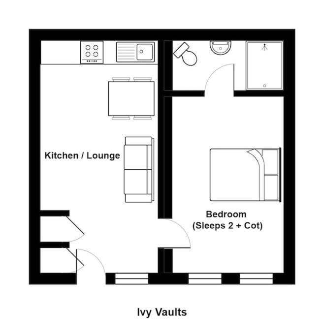 Appartement Unique 1 Bedroom Apartment-bath *